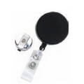 Heavy Duty Black/ Chrome Combo Clip-on Badge Reel